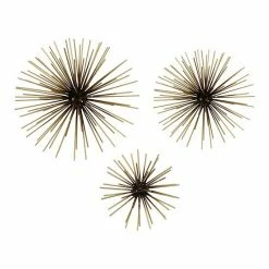 Stratton Home Decor 3-pack Starburst Wall Art