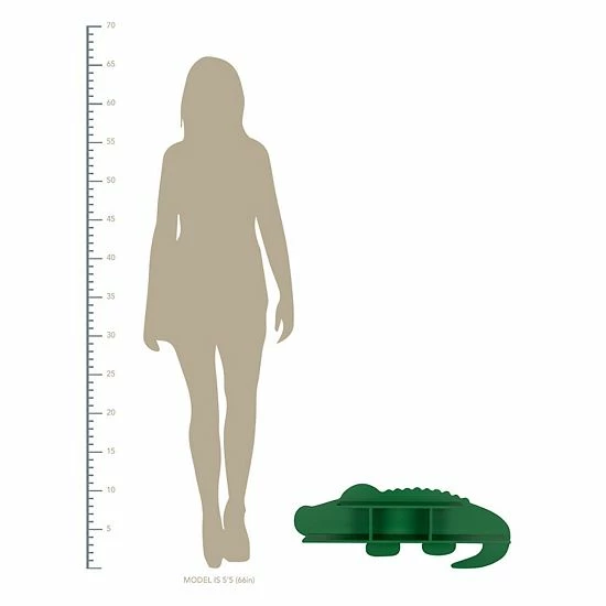 Stratton Home Decor Alligator Wall Shelf 4 Stratton Home Decor Alligator Wall Shelf - Image 4