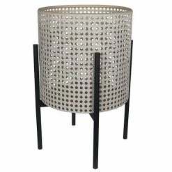 Stratton Home Decor Faux Cane Webb Planter Floor Decor