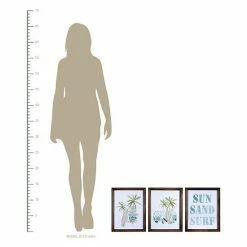 Stratton Home Decor Coastal Set Of 3 Sun Sand Surf Framed Wall Art -Stratton Home Decor shop unnamed file 1699