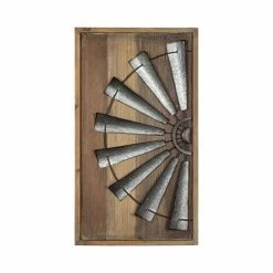 Stratton Home Decor Farmhouse Windmill Wall Decor