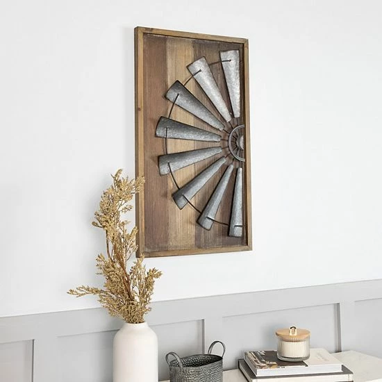 Stratton Home Decor Farmhouse Windmill Wall Decor 8 Stratton Home Decor Farmhouse Windmill Wall Decor - Image 8