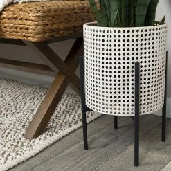 Stratton Home Decor Faux Cane Webb Planter Floor Decor -Stratton Home Decor shop unnamed file 171