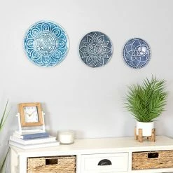 Stratton Home Decor Set Of 3 Mykonos Metal Plates Wall Décor -Stratton Home Decor shop unnamed file 1732