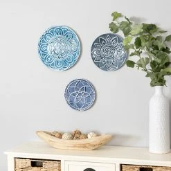 Stratton Home Decor Set Of 3 Mykonos Metal Plates Wall Décor -Stratton Home Decor shop unnamed file 1734
