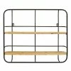 Stratton Home Decor Metal And Wood Wall Shelf
