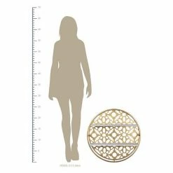Stratton Home Decor Boho Round Laser-cut 2 Tier Wood And Metal Wall Shelf -Stratton Home Decor shop unnamed file 1774