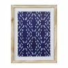 Stratton Home Decor Blue Geometric Motif Framed Wall Art
