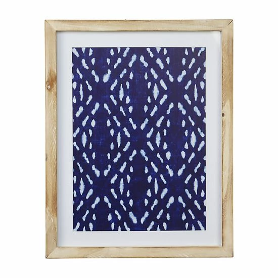 Stratton Home Decor Blue Geometric Motif Framed Wall Art 1 Stratton Home Decor Blue Geometric Motif Framed Wall Art