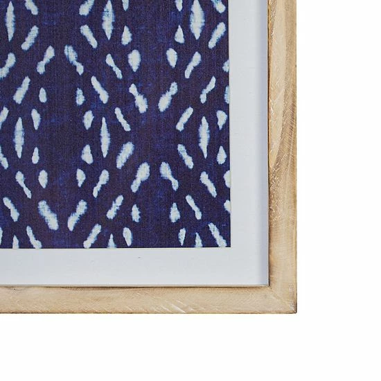 Stratton Home Decor Blue Geometric Motif Framed Wall Art 2 Stratton Home Decor Blue Geometric Motif Framed Wall Art - Image 2