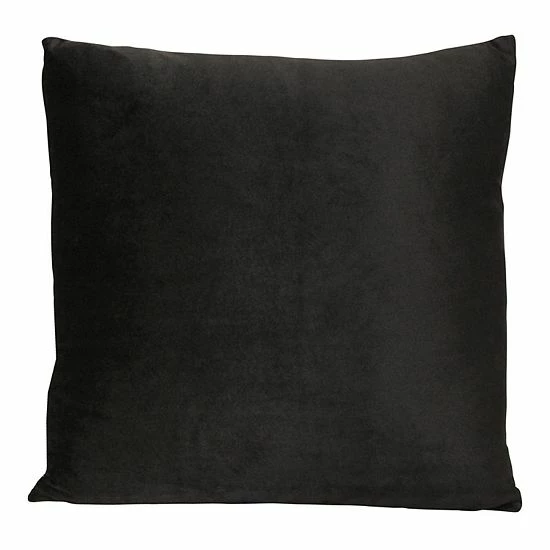Stratton Home Decor Velvet Decorative Pillow Black 1 Stratton Home Decor Velvet Decorative Pillow Black