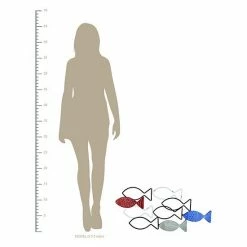 Stratton Home Decor Coastal Colorful Metal Wire Fish Centerpiece Wall Decor -Stratton Home Decor shop unnamed file 1805