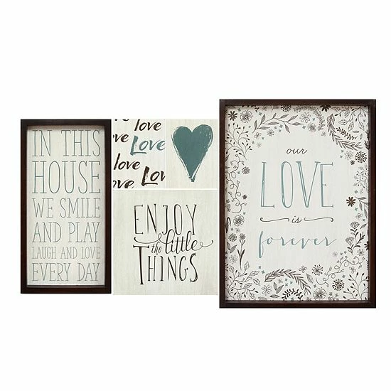 Stratton Home Decor Love Sentiments Wall Art 5-piece Set 1 Stratton Home Decor Love Sentiments Wall Art 5-piece Set