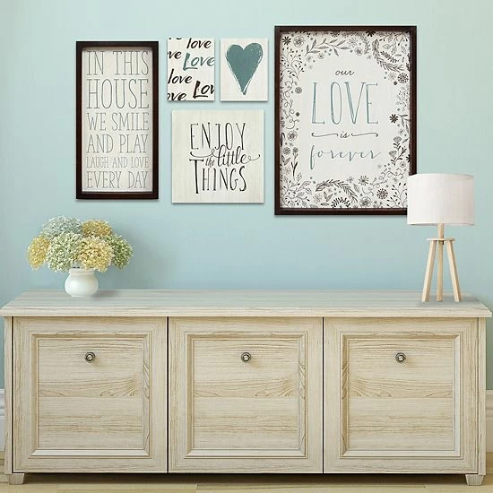 Stratton Home Decor Love Sentiments Wall Art 5-piece Set 2 Stratton Home Decor Love Sentiments Wall Art 5-piece Set - Image 2