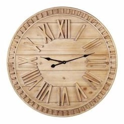 Stratton Home Decor 31.5" James Wood Wall Clock