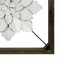 Stratton Home Decor White Flower Wall Decor -Stratton Home Decor shop unnamed file 1847
