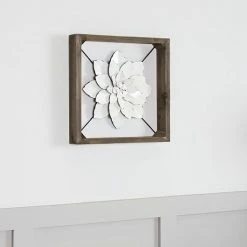 Stratton Home Decor White Flower Wall Decor -Stratton Home Decor shop unnamed file 1853