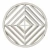 Stratton Home Decor White Wood Modern Medallion Wall Art