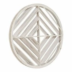 Stratton Home Decor White Wood Modern Medallion Wall Art -Stratton Home Decor shop unnamed file 1857