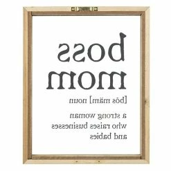 Stratton Home Decor Boss Mom Framed Wall Art -Stratton Home Decor shop unnamed file 1862