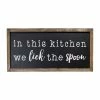 Stratton Home Decor In This Kitchen We Lick The Spoon Wood Wall Art
