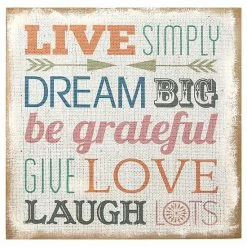 Stratton Home Decor ''Live Simply'' Wall Art