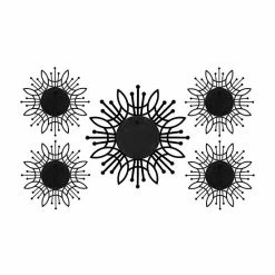 Stratton Home Decor Burst Wall Mirror 5-piece Set Silver -Stratton Home Decor shop unnamed file 198