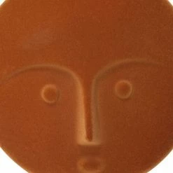 Stratton Home Decor Orange Modern Face Statue Table Decor -Stratton Home Decor shop unnamed file 1981