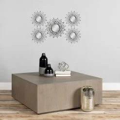 Stratton Home Decor Burst Wall Mirror 5-piece Set Silver -Stratton Home Decor shop unnamed file 201
