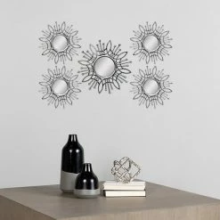 Stratton Home Decor Burst Wall Mirror 5-piece Set Silver -Stratton Home Decor shop unnamed file 202