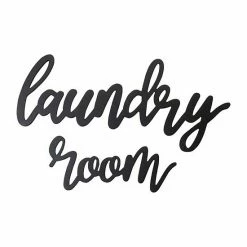 Stratton Home Decor Wood Laundry Room Script Wall Decor