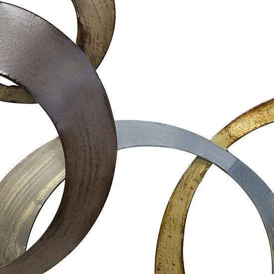 Stratton Home Decor Metallic Rings Wall Decor 3 Stratton Home Decor Metallic Rings Wall Decor - Image 3