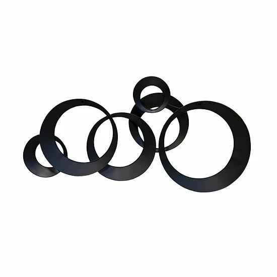 Stratton Home Decor Metallic Rings Wall Decor 4 Stratton Home Decor Metallic Rings Wall Decor - Image 4