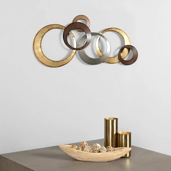 Stratton Home Decor Metallic Rings Wall Decor 8 Stratton Home Decor Metallic Rings Wall Decor - Image 8