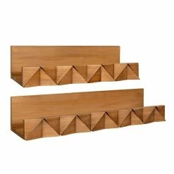 Stratton Home Decor Bohemian Textured Floating Wall Shelf 2-piece Set -Stratton Home Decor shop unnamed file 279