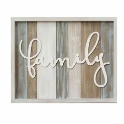 Stratton Home Decor "Family" Wood Wall Decor