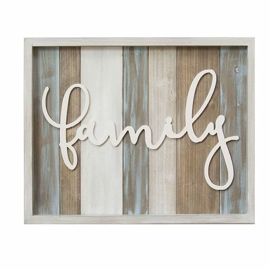 Stratton Home Decor "Family" Wood Wall Decor 1 Stratton Home Decor "Family" Wood Wall Decor