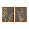 Stratton Home Decor Botanical Wildflowers Framed Wall Art 2-piece Set