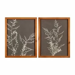 Stratton Home Decor Botanical Wildflowers Framed Wall Art 2-piece Set