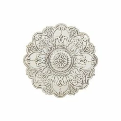 Stratton Home Decor White Medallion Wall Decor