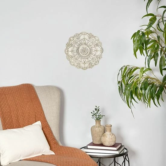 Stratton Home Decor White Medallion Wall Decor 7 Stratton Home Decor White Medallion Wall Decor - Image 7