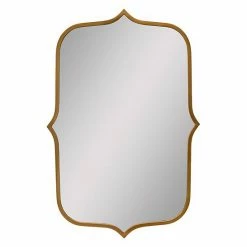 Stratton Home Decor 36" Hillary Gold Metal Mirror