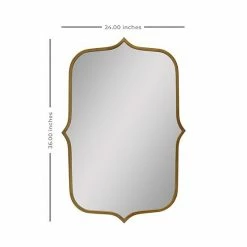 Stratton Home Decor 36" Hillary Gold Metal Mirror -Stratton Home Decor shop unnamed file 318