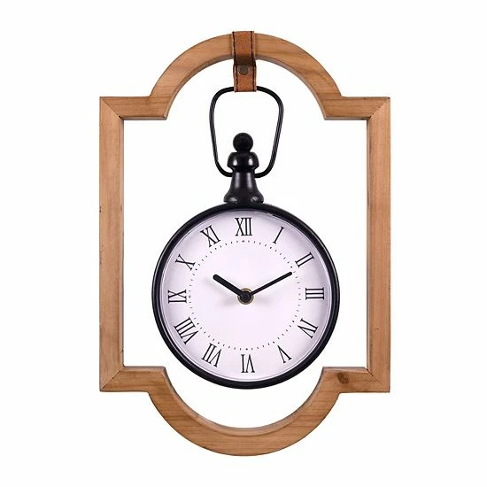 Stratton Home Decor Farmhouse Liam Wall Clock 1 Stratton Home Decor Farmhouse Liam Wall Clock