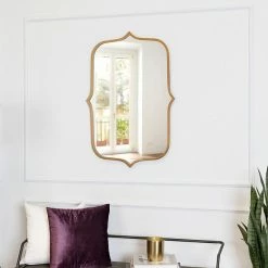 Stratton Home Decor 36" Hillary Gold Metal Mirror -Stratton Home Decor shop unnamed file 320