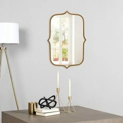 Stratton Home Decor 36" Hillary Gold Metal Mirror -Stratton Home Decor shop unnamed file 322