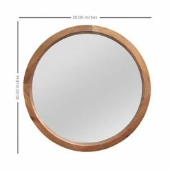 Stratton Home Decor Maddie Round Wood Wall Mirror -Stratton Home Decor shop unnamed file 326