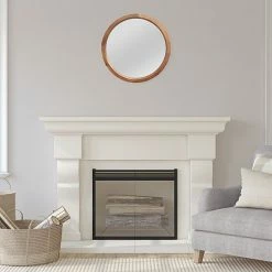 Stratton Home Decor Maddie Round Wood Wall Mirror -Stratton Home Decor shop unnamed file 328