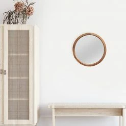 Stratton Home Decor Maddie Round Wood Wall Mirror -Stratton Home Decor shop unnamed file 330