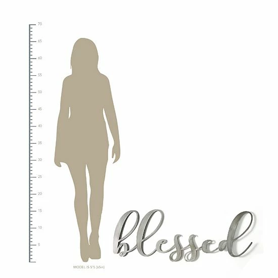 Stratton Home Decor Blessed Metal Wall Decor 4 Stratton Home Decor Blessed Metal Wall Decor - Image 4